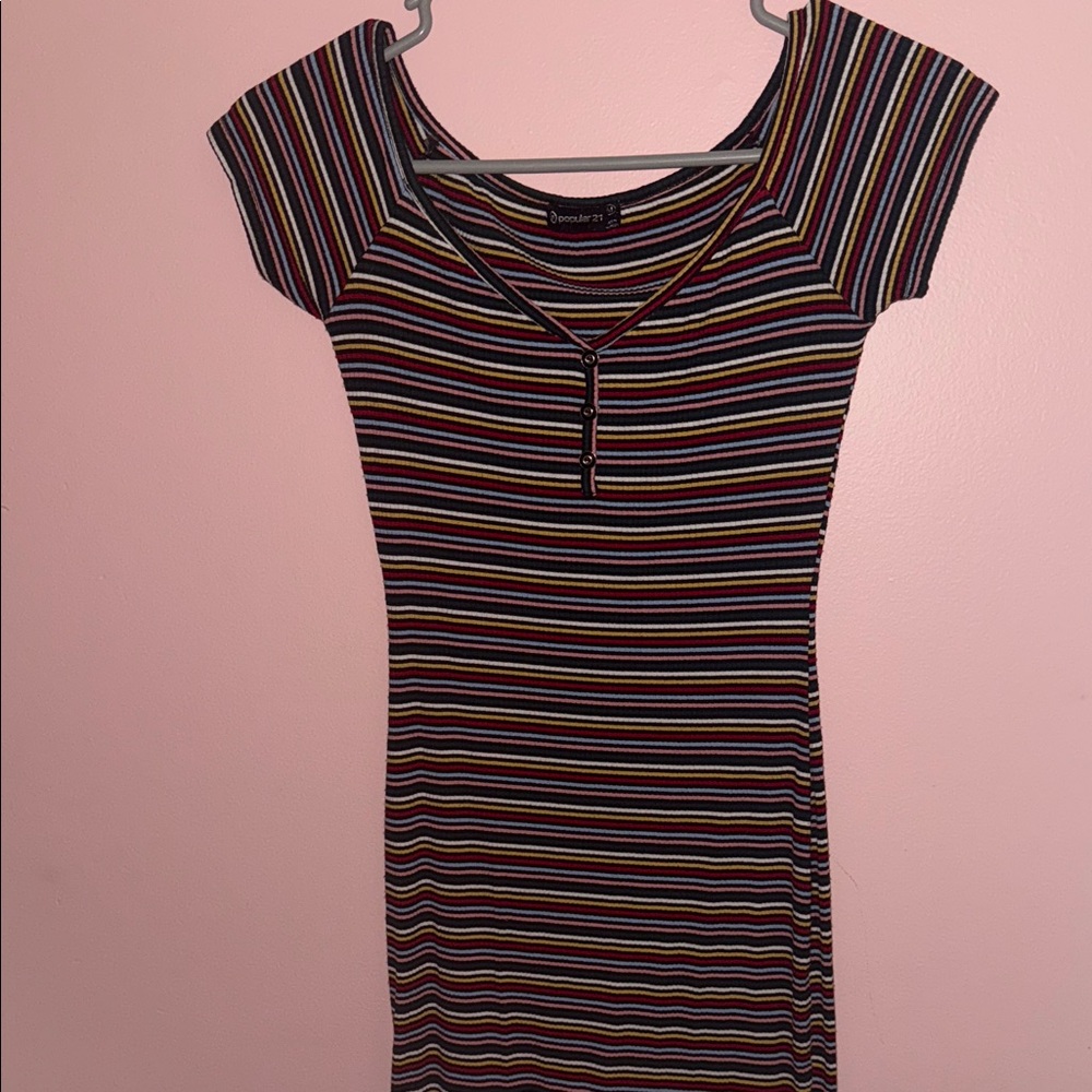 Striped Multicolor Dress